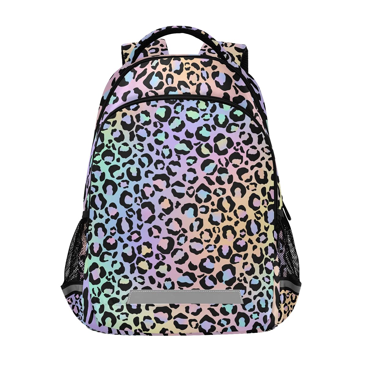 Foto 2 pulgar | Mochila Escolar Mnsruu con Estampado de Leopardo Y Correa Para El Pecho Para Niños - Venta Internacional