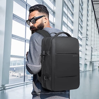 Foto 7 | Mochila de Viaje Bange Carry On de 35 Litros para Portátil de 17,3'' Negra