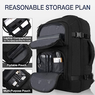 Foto 2 | Mochila de Viaje Dinictis para Portátil Dinictis Carry-On Flight De 17 Pulgadas - Venta Internacional