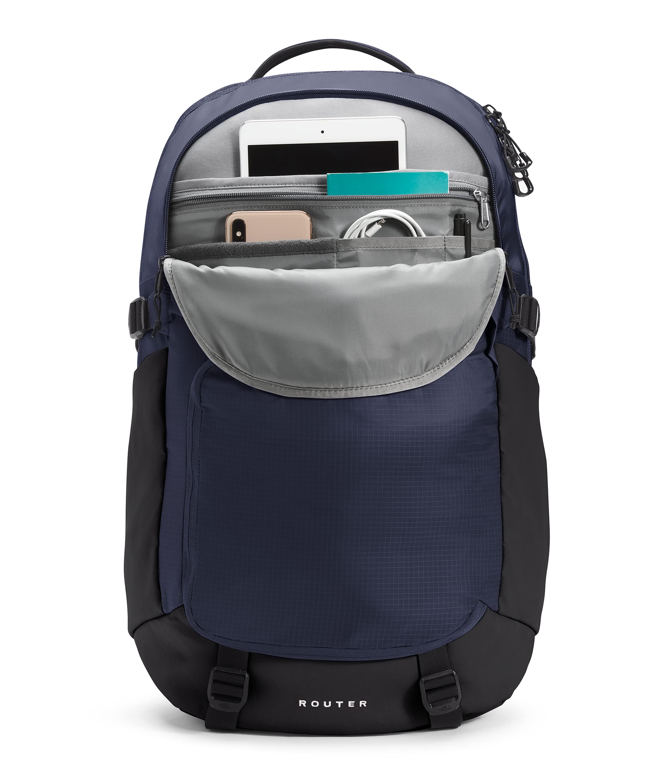 Foto 5 pulgar | Mochila The North Face Router Everyday Azul Marino - Venta Internacional