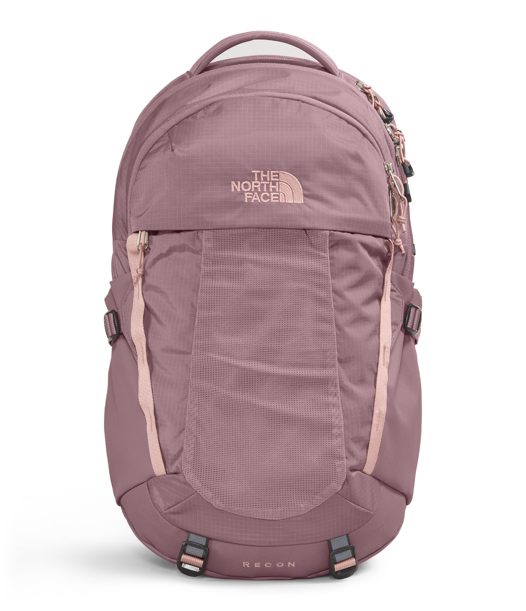 Foto 2 pulgar | Mochila The North Face Recon Fawn Gris/Rosa Para Mujer - Venta Internacional