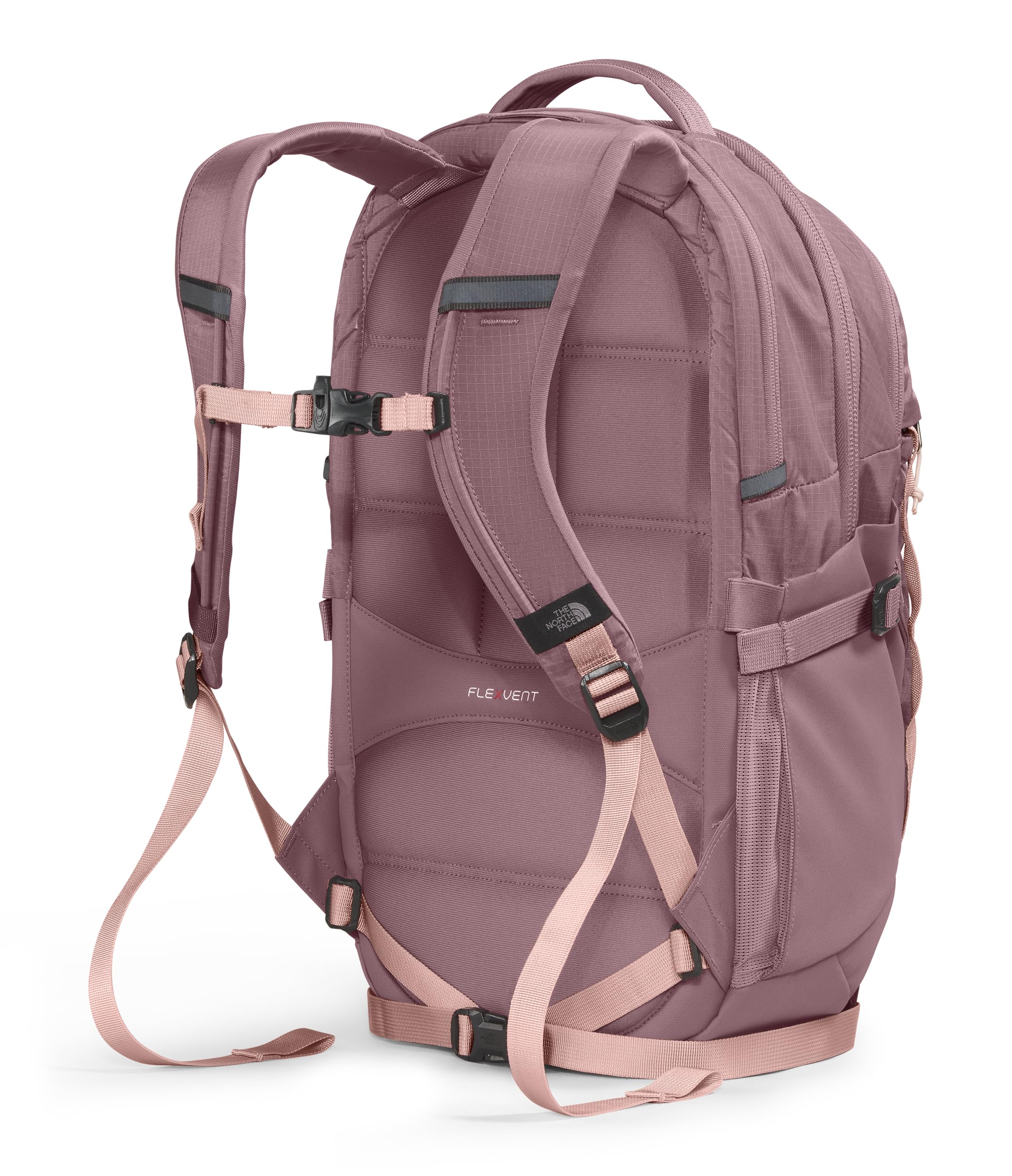 Foto 4 pulgar | Mochila The North Face Recon Fawn Gris/Rosa Para Mujer - Venta Internacional
