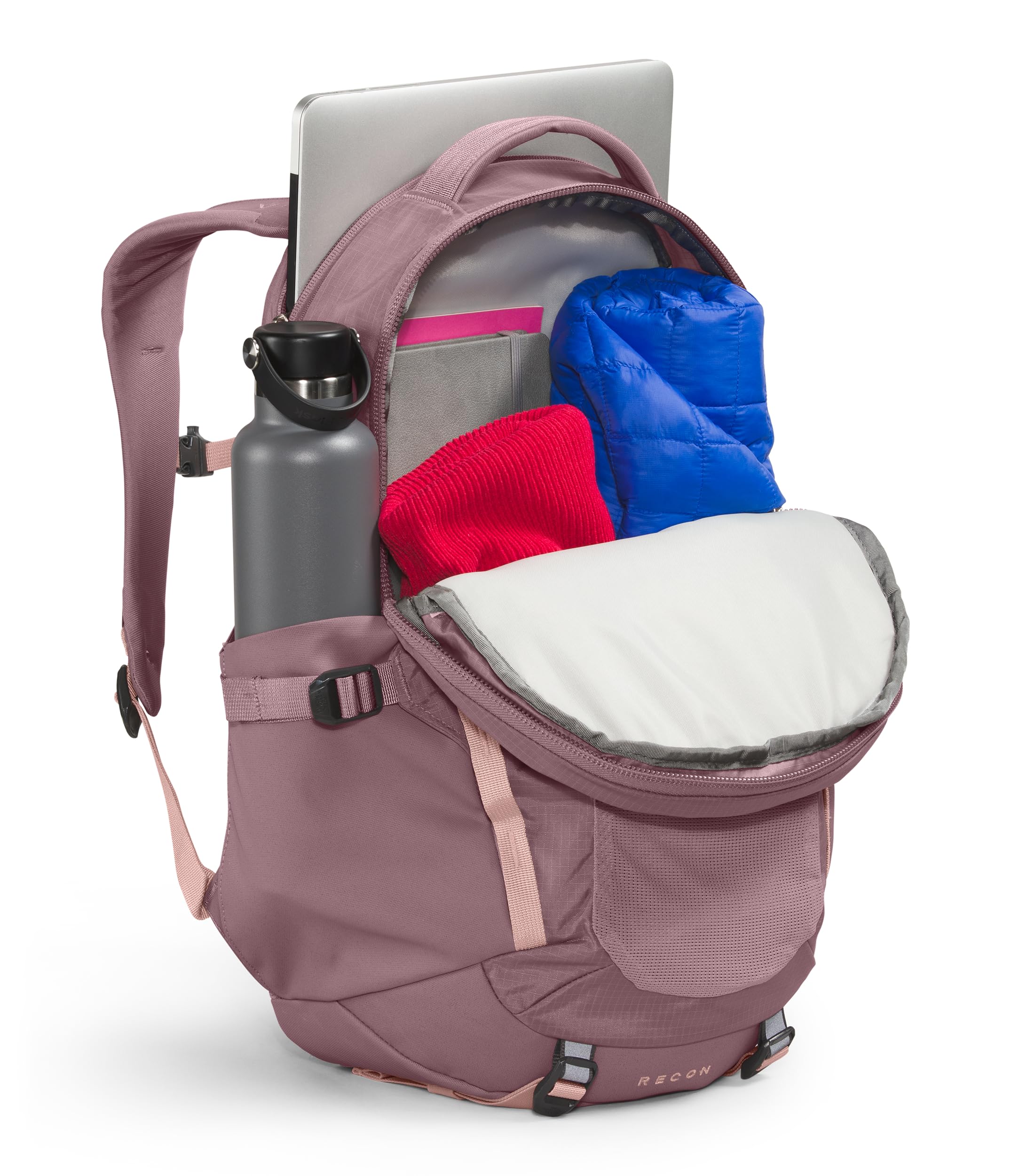Foto 4 | Mochila The North Face Recon Fawn Gris/Rosa Para Mujer - Venta Internacional