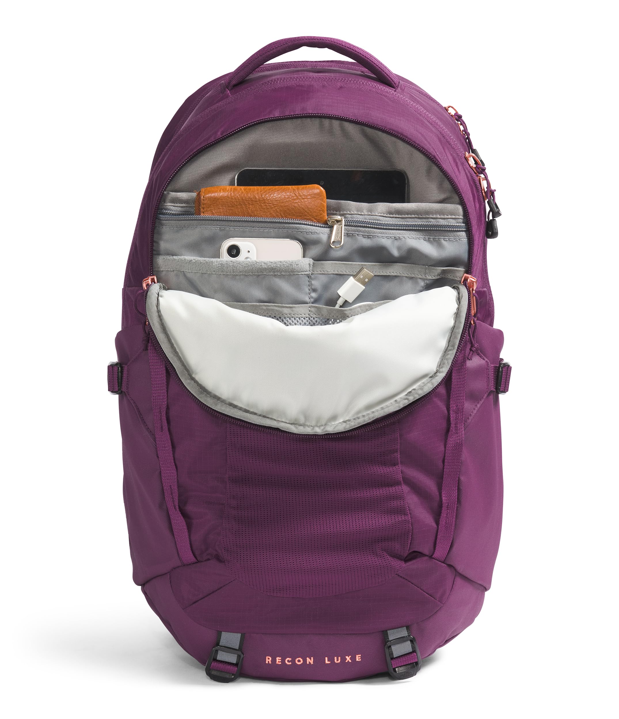 Foto 5 pulgar | Mochila The North Face Recon Luxe Color Negro Y Grosella - Venta Internacional