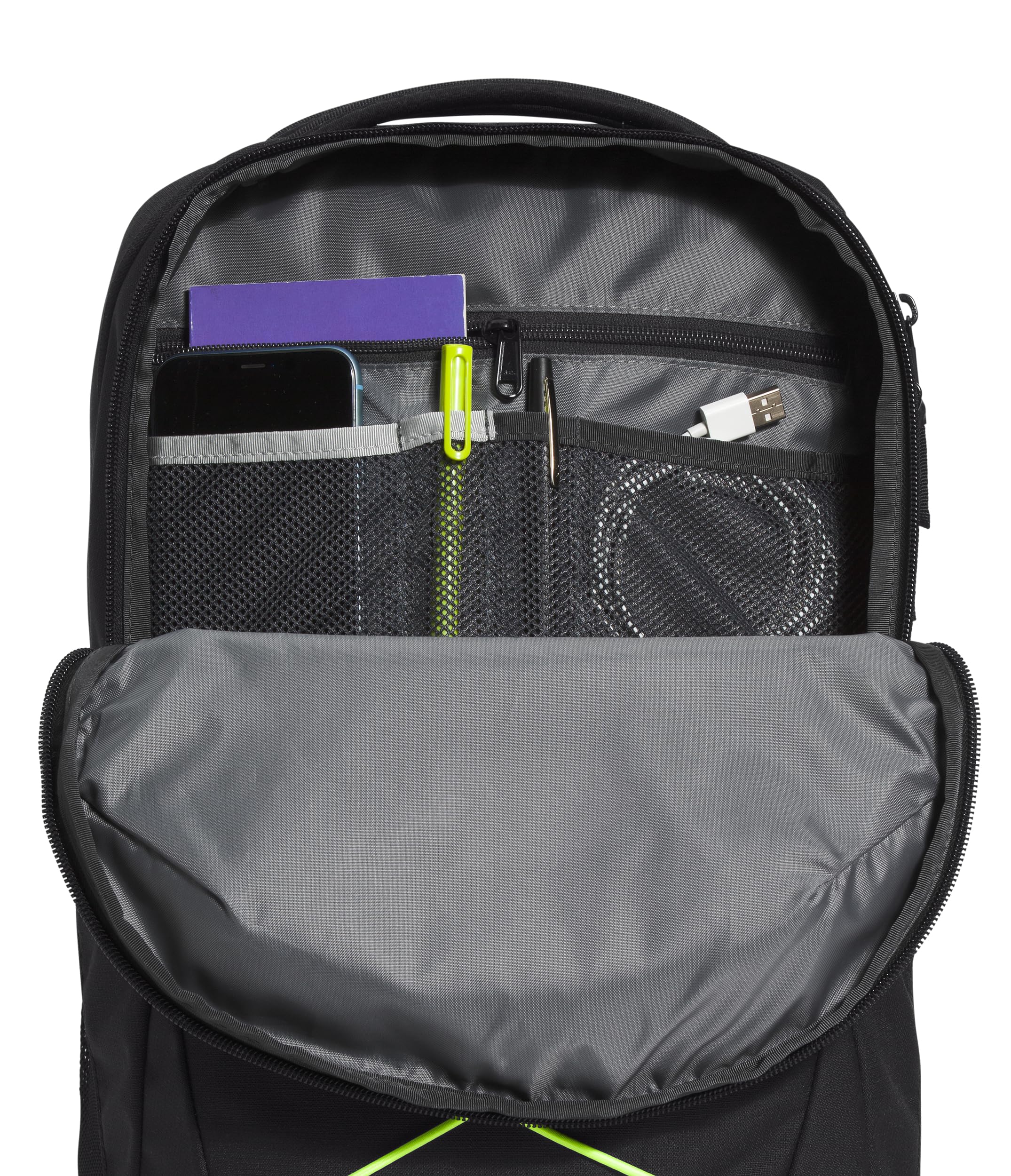 Foto 5 pulgar | Mochila The North Face Jester Everyday Tnf Negro/Amarillo - Venta Internacional