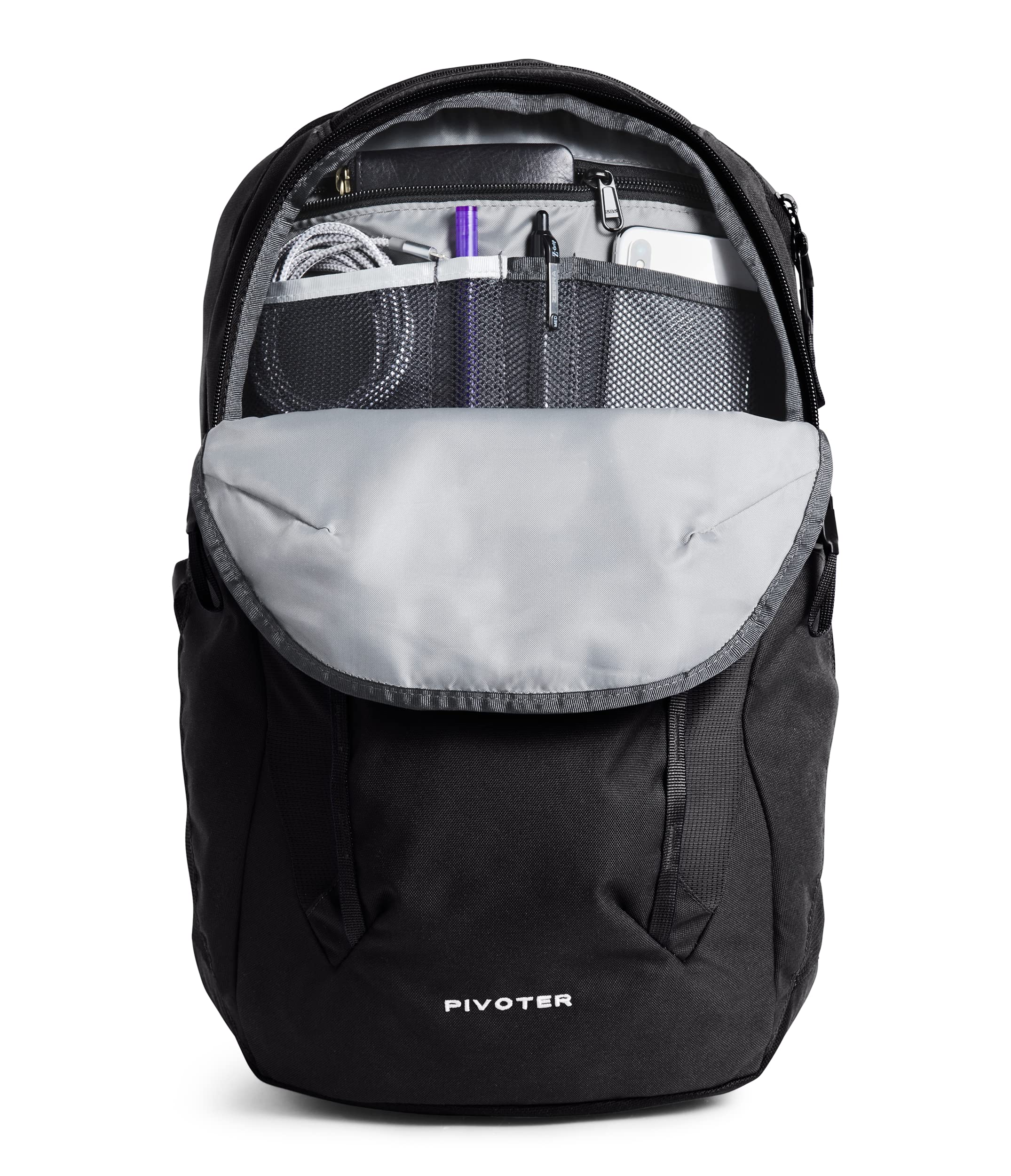 Foto 5 pulgar | Mochila The North Face Pivoter Everyday Mujer Tnf Negra - Venta Internacional