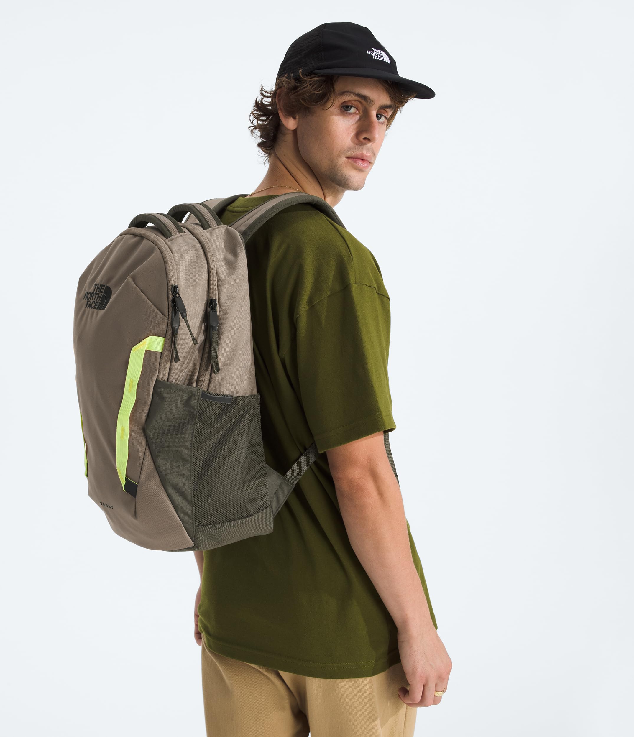 Foto 7 pulgar | Mochila The North Face Vault Everyday Cavern Gris/Verde - Venta Internacional