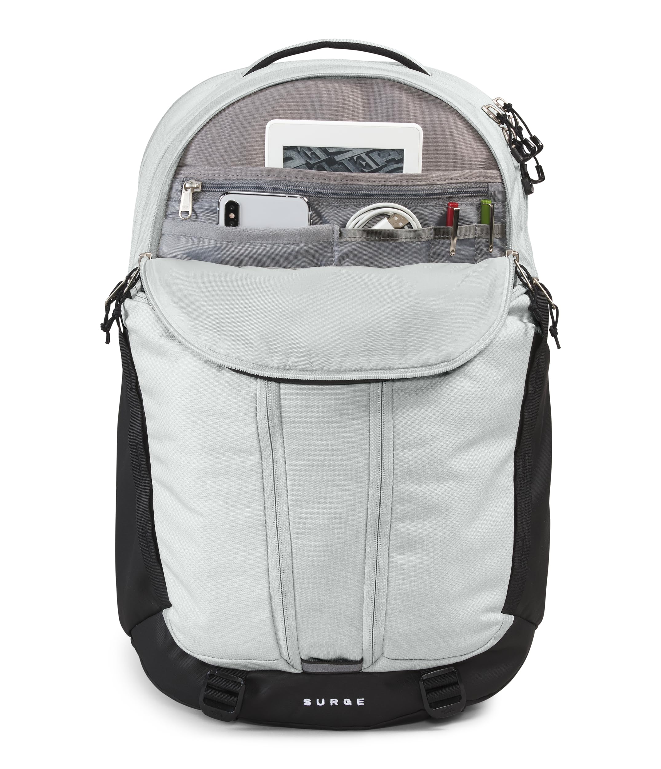 Foto 5 | Mochila The North Face Surge Commuter para Portátil Gris y Negro - Venta Internacional