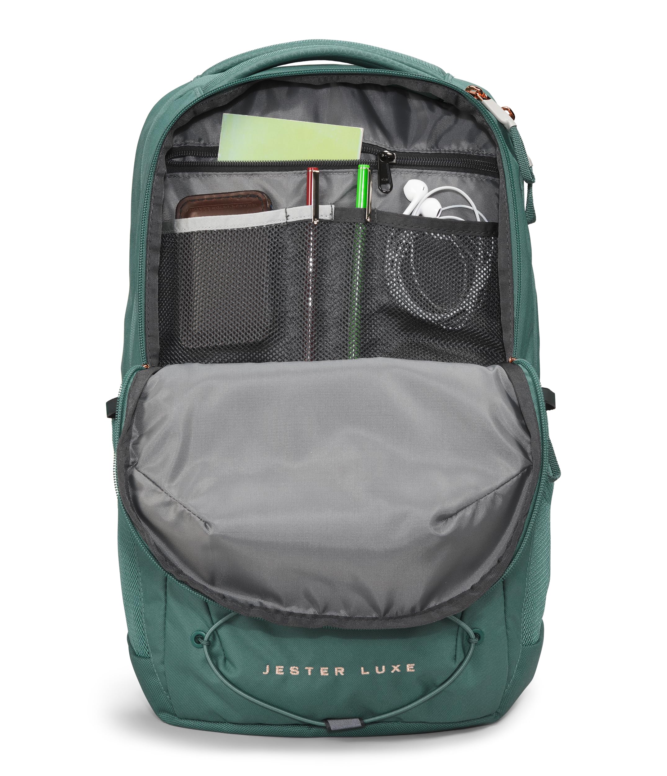 Foto 5 pulgar | Mochila The North Face Jester Luxe Everyday Verde para Mujer - Venta Internacional