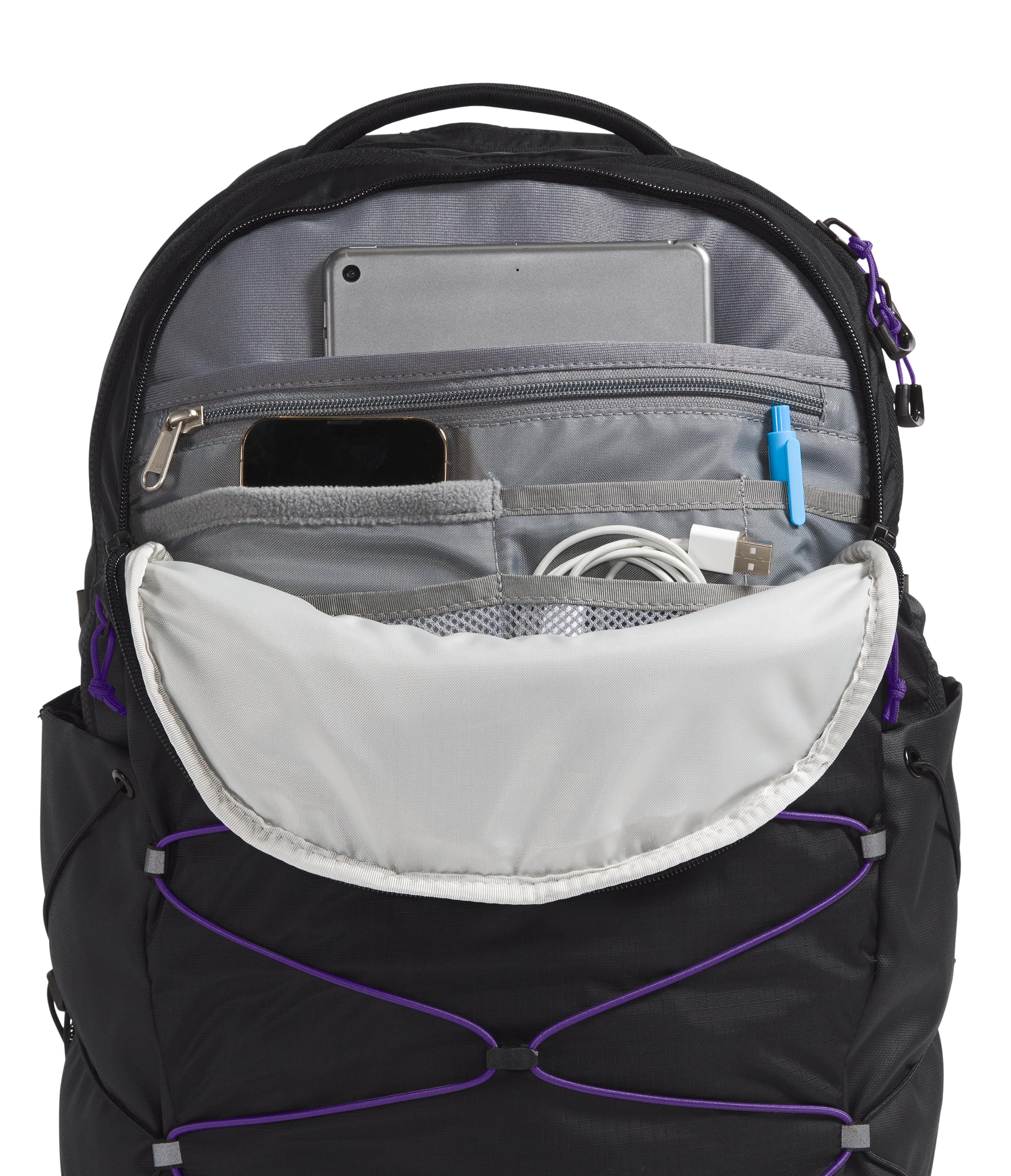 Foto 5 pulgar | Mochila The North Face Borealis Commuter en Negro y Morado para Mujer - Venta Internacional