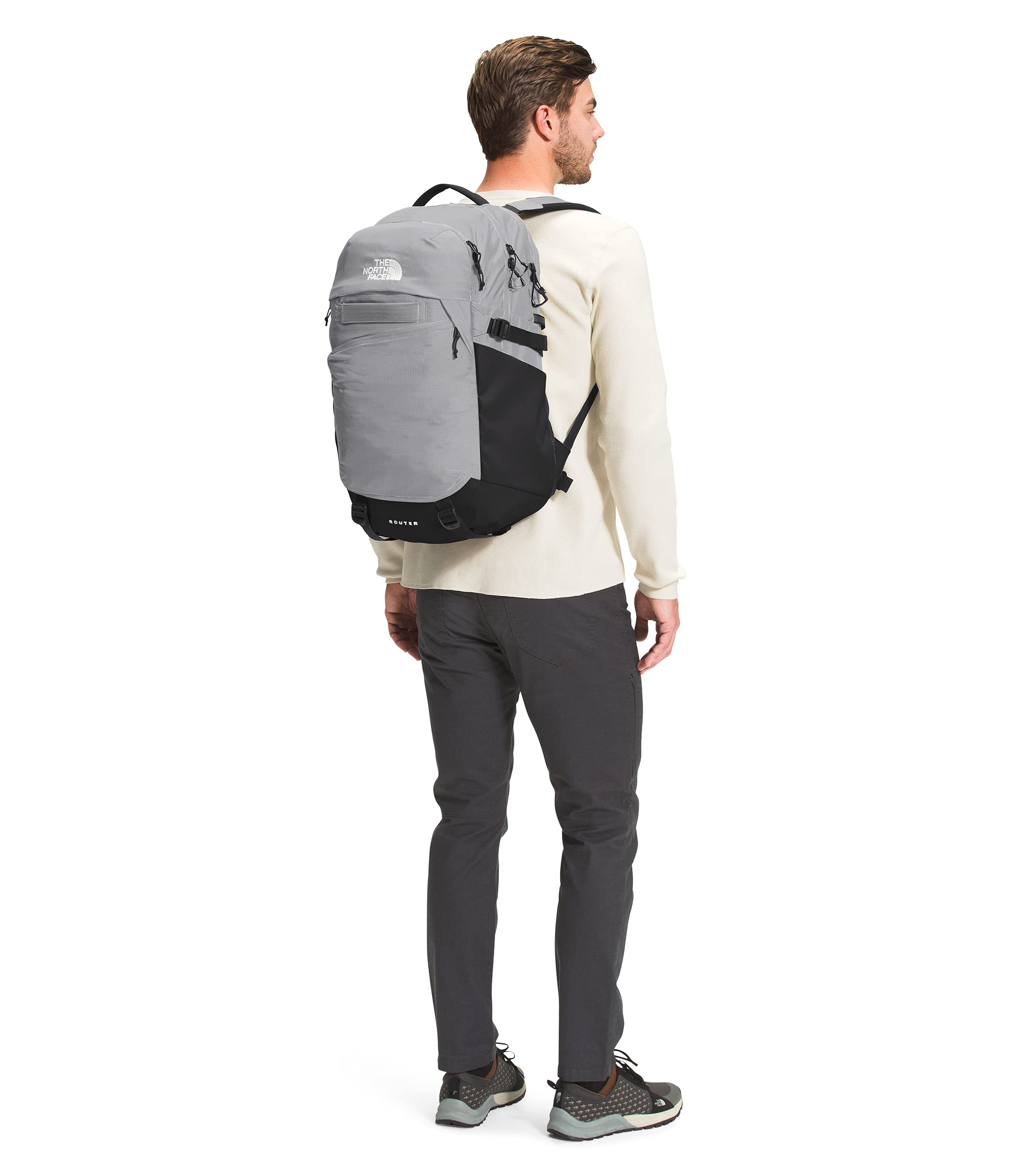 Foto 7 pulgar | Mochila The North Face Router 35l para Hombre Meld Gris- Negro - Venta Internacional