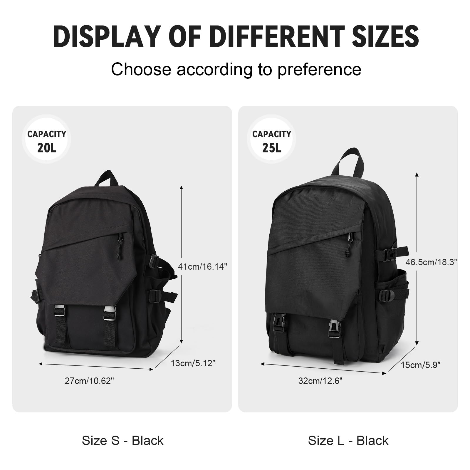 Foto 3 pulgar | Mochila Coowoz Casual Daypack Negra para Portátil - Venta Internacional