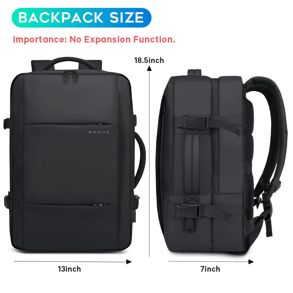 Foto 3 pulgar | Mochila de Viaje Bange Negra para Portátil de 17'' - Venta Internacional