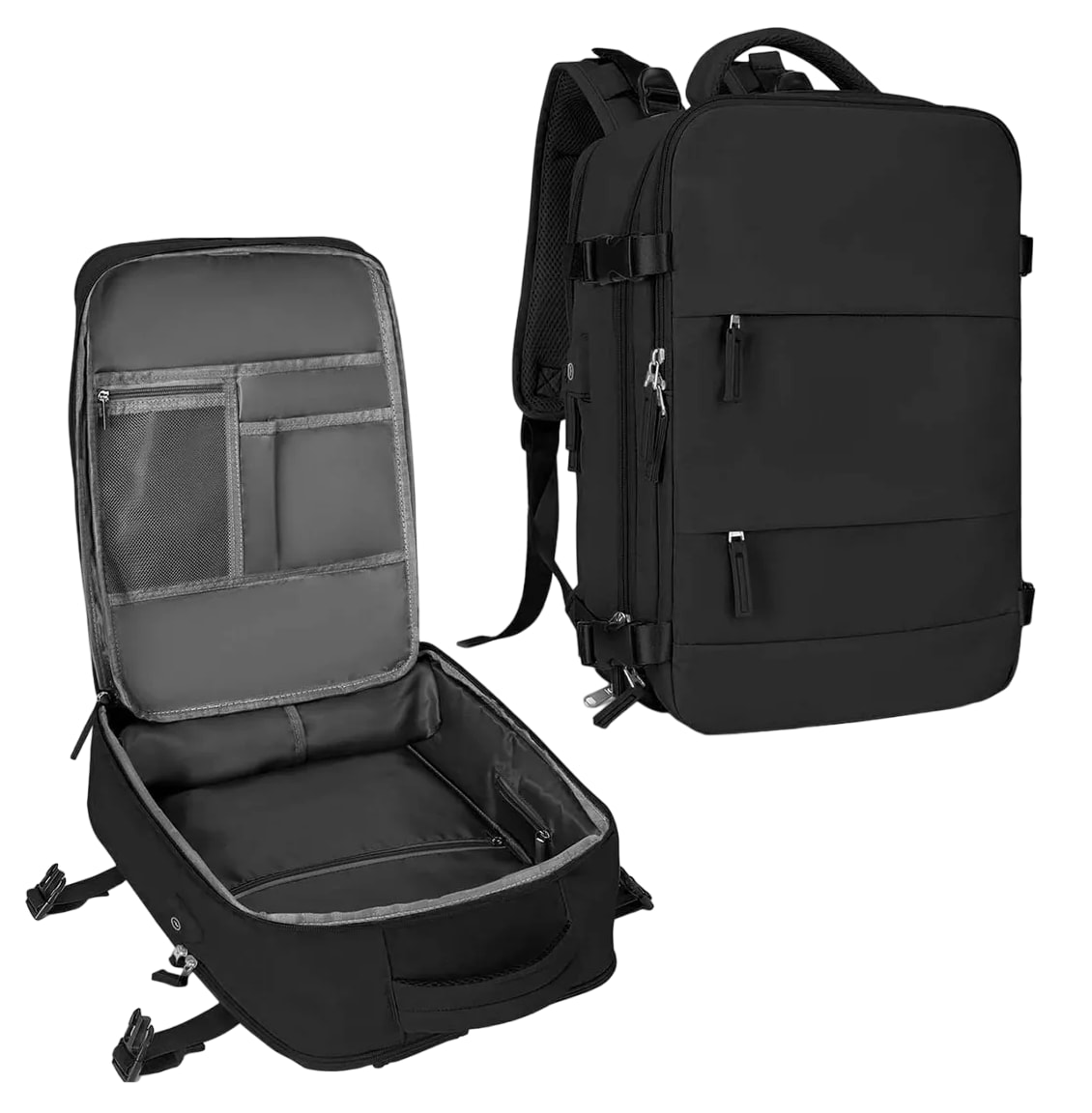 Mochila Para Portátil Escolar/de Viaje De Gran Capacidad 35l $889
