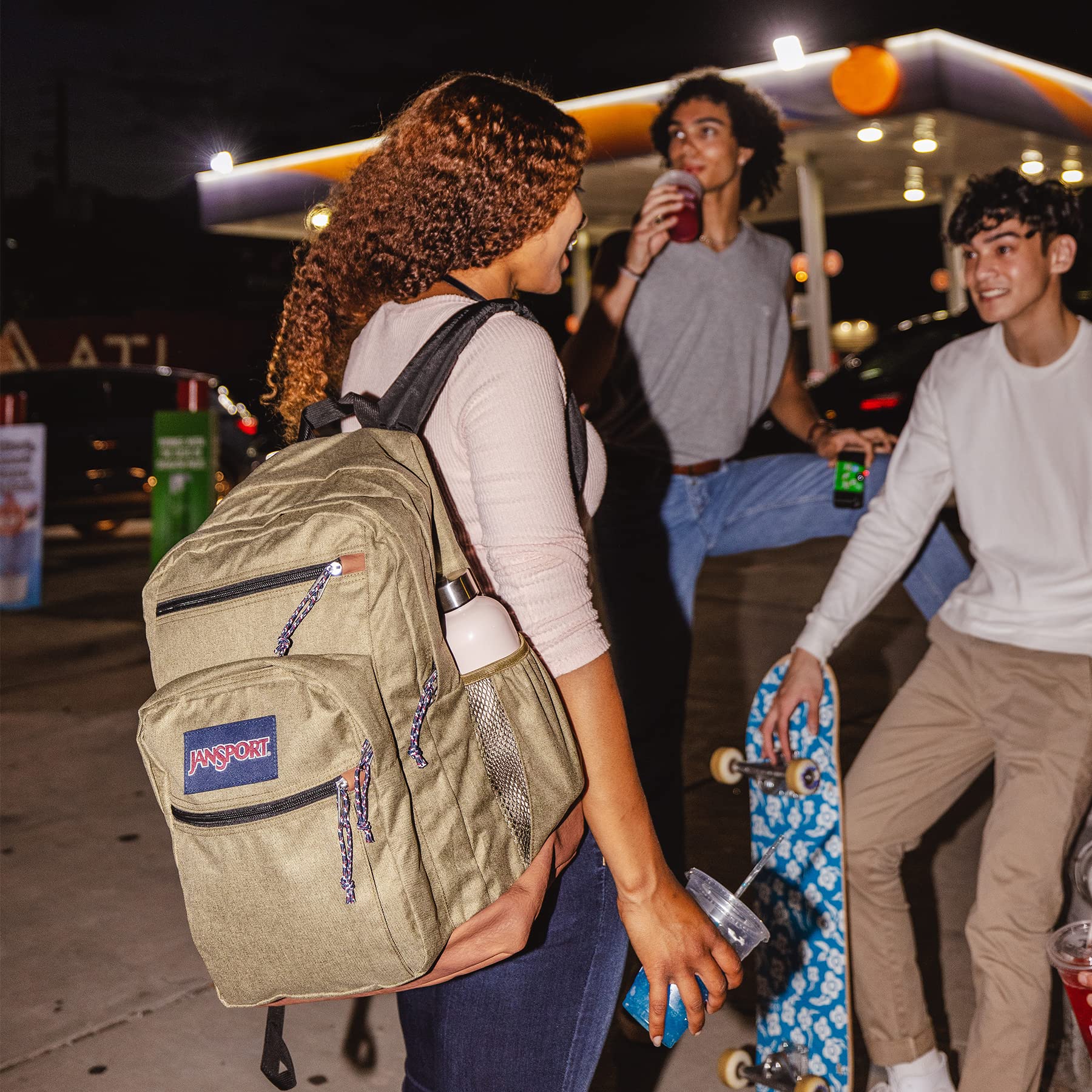 Foto 6 pulgar | Mochila Jansport Cool Mauve Haze Con Funda Para Portátil De 15 Pulgadas - Venta Internacional.