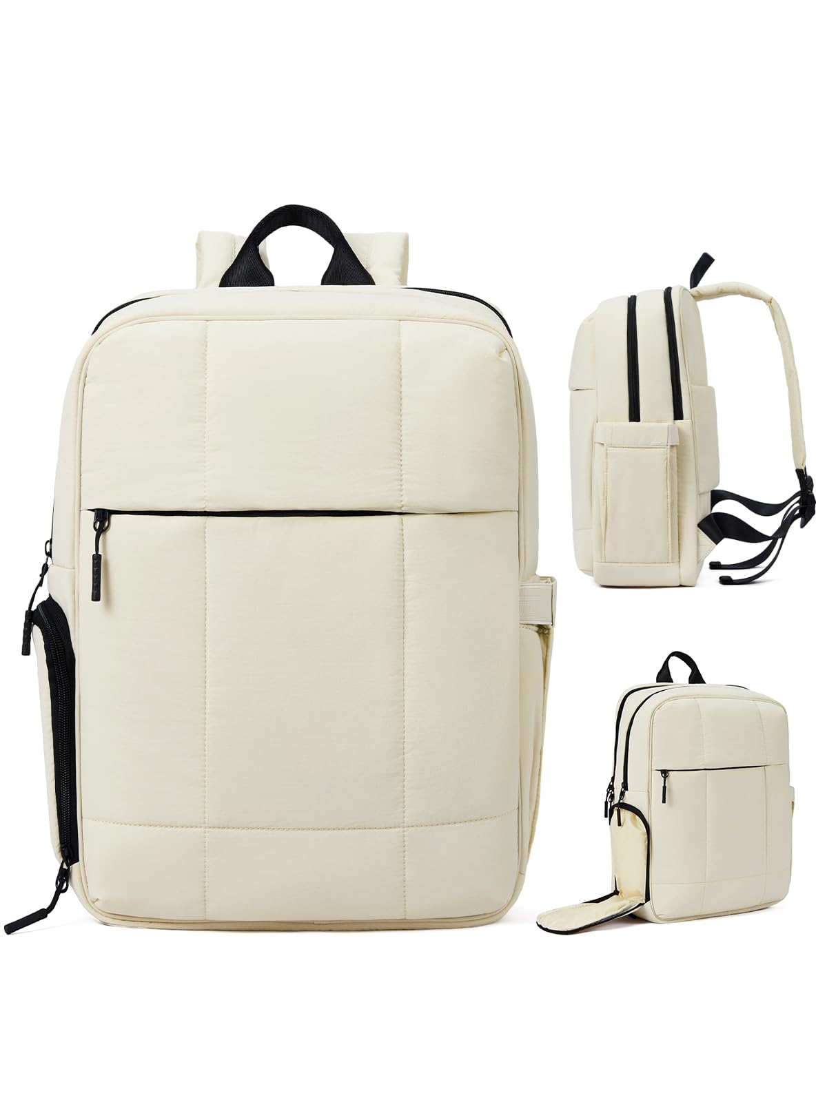 Mochila Cluci Lightweight Travel Para Portátil De 15,6 Pulgadas, Color Beige - Venta Internacional. $1,578