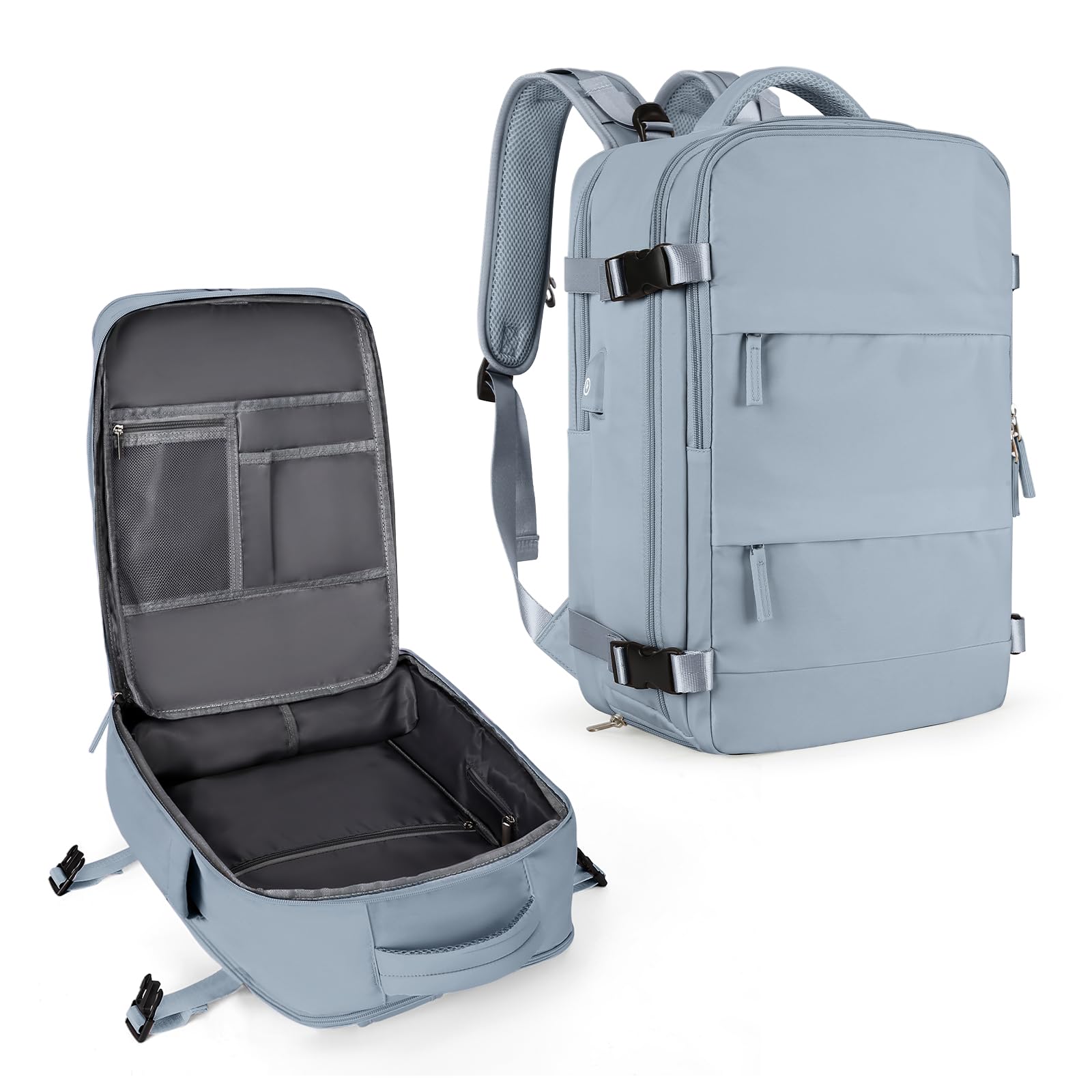 Mochila de Viaje Coowoz Large-l Impermeable Gris Unisex - Venta Internacional