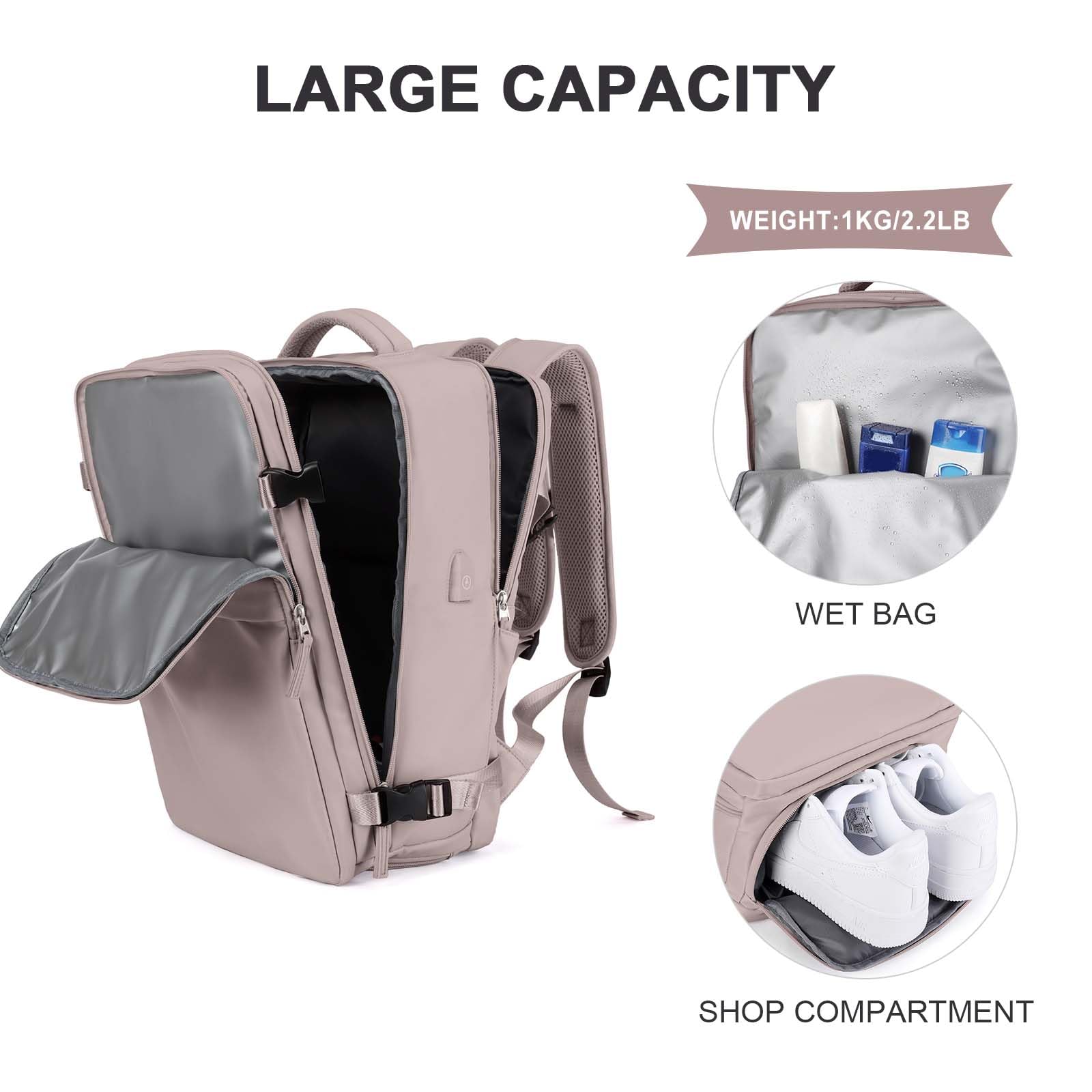 Foto 4 pulgar | Mochila de Viaje Coowoz Airline Unisex - Venta Internacional