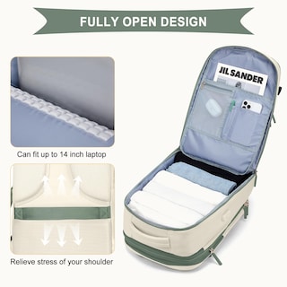 Foto 6 | Mochila Coowoz Large Travel Impermeable Blanco Unisex - Venta Internacional