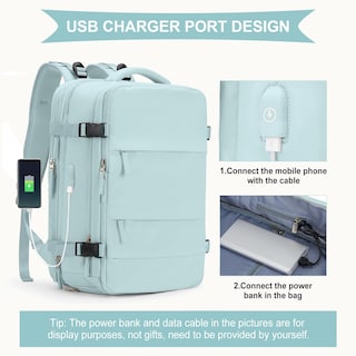 Foto 4 | Mochila Coowoz Impermeable Unisex - Venta Internacional