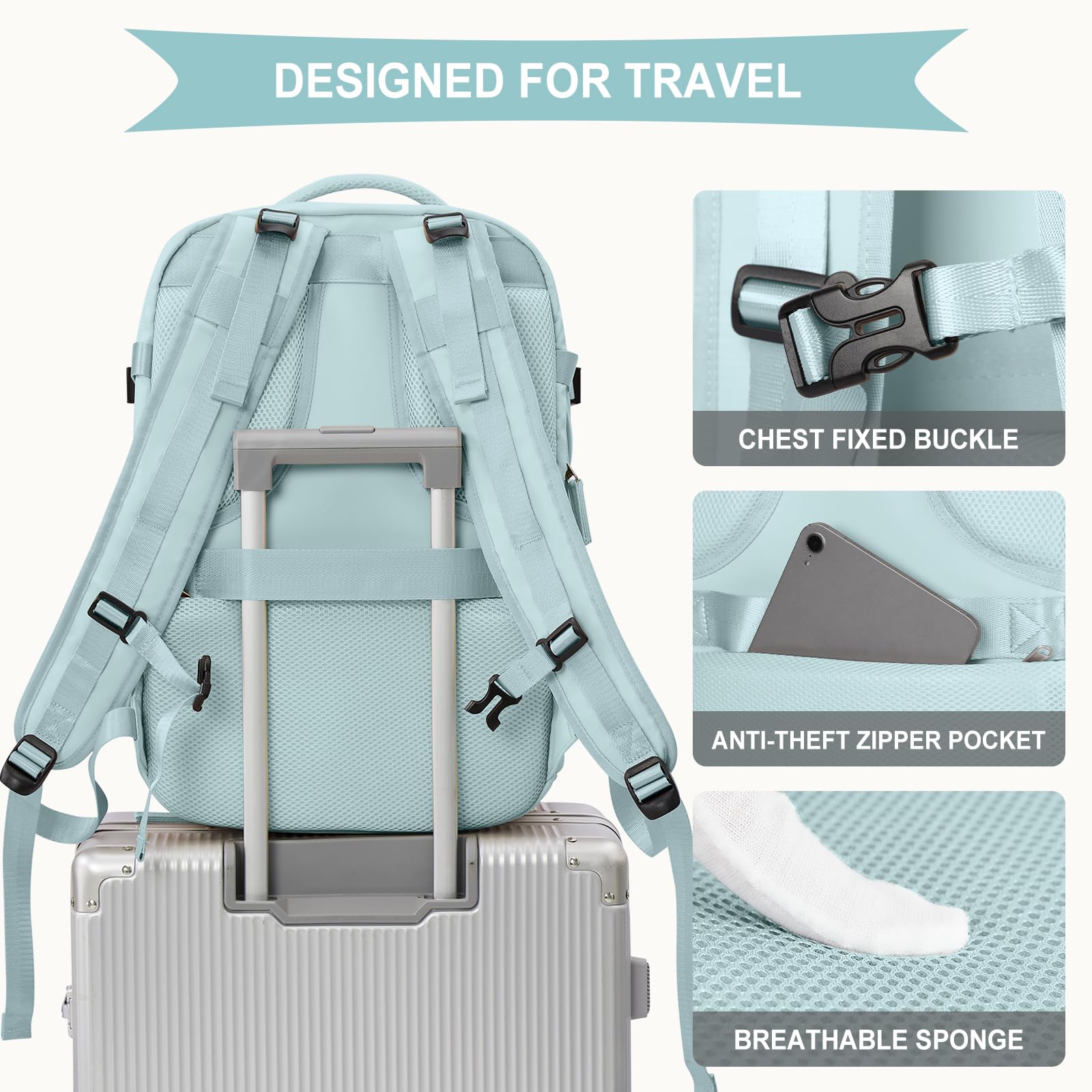 Foto 6 pulgar | Mochila Coowoz Impermeable Unisex - Venta Internacional