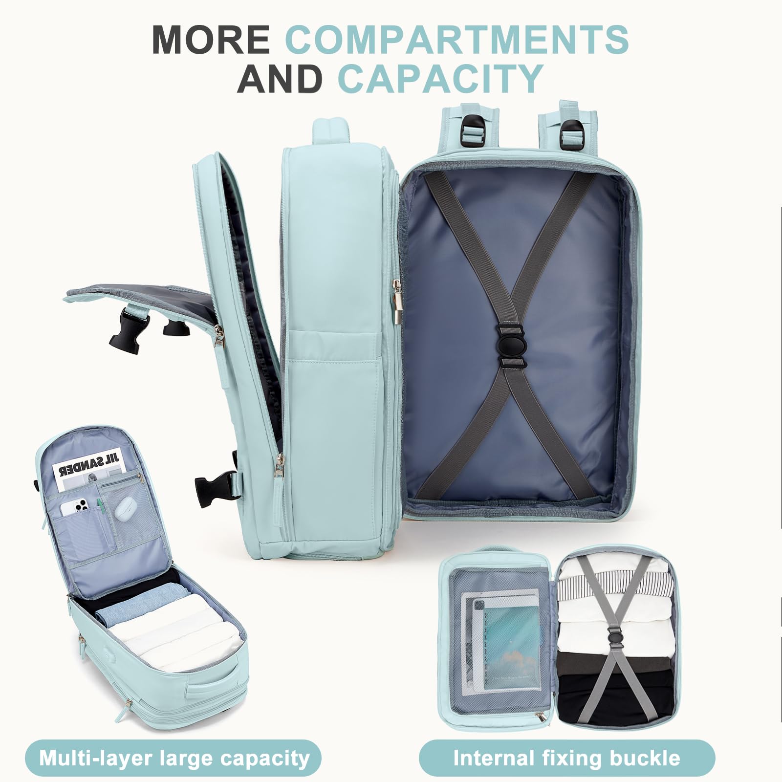 Foto 8 pulgar | Mochila Coowoz Impermeable Unisex - Venta Internacional