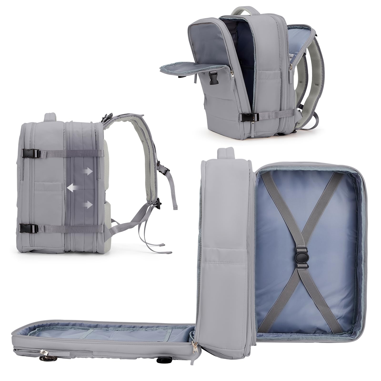 Foto 2 pulgar | Mochila Coowoz de Viaje Impermeable Unisex - Venta Internacional