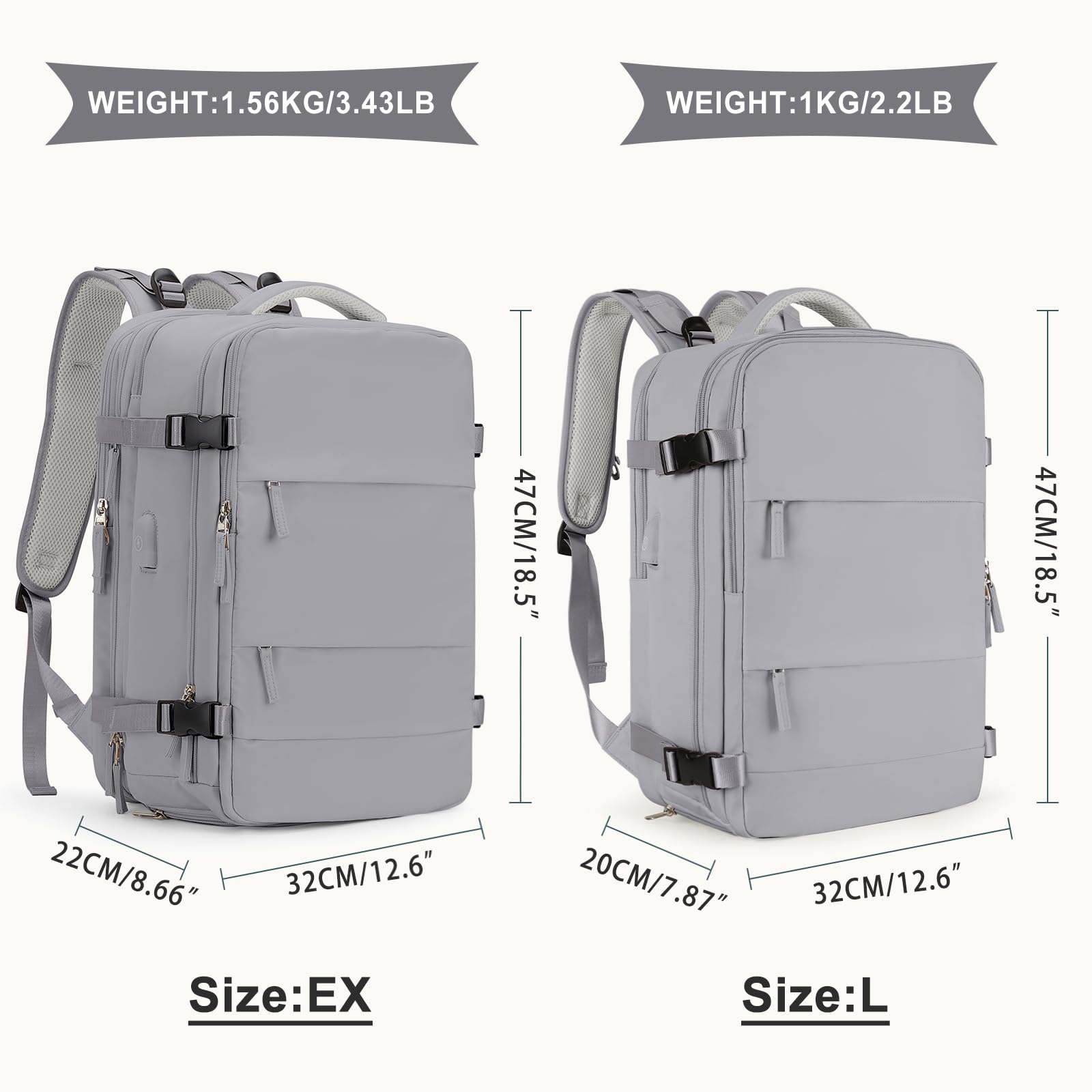 Foto 3 pulgar | Mochila Coowoz de Viaje Impermeable Unisex - Venta Internacional