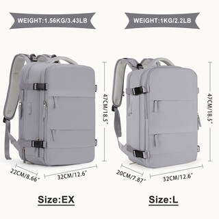 Foto 2 | Mochila Coowoz de Viaje Impermeable Unisex - Venta Internacional
