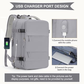 Foto 4 | Mochila Coowoz de Viaje Impermeable Unisex - Venta Internacional