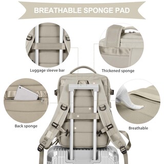 Foto 5 | Mochila de Viaje Coowoz Impermeable-Venta Internacional
