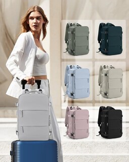 Foto 2 | Mochila de Viaje Impermeable Coowoz Carry On Unisex - Venta Internacional