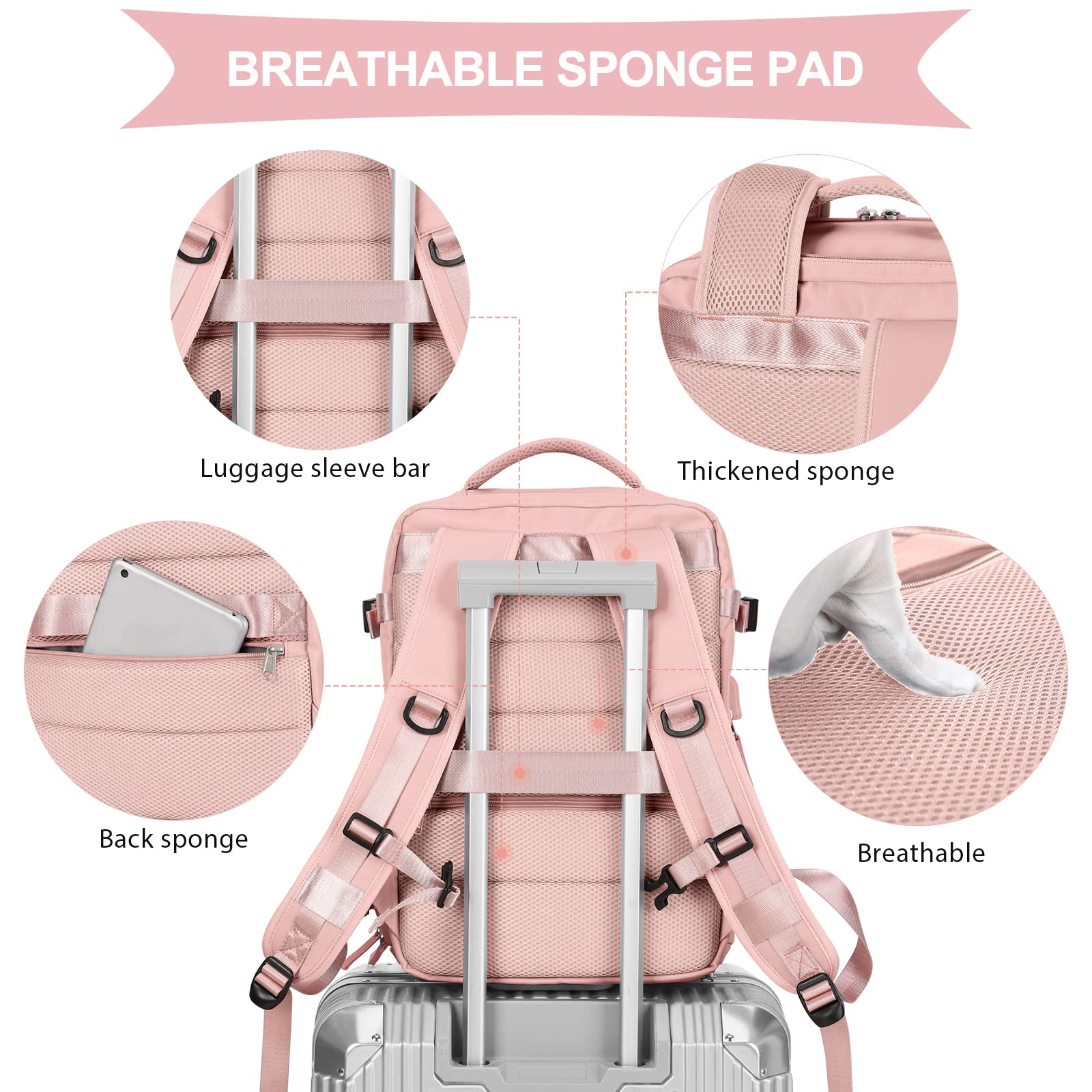 Foto 6 pulgar | Mochila de Viaje Coowoz Impermeable-Venta Internacional