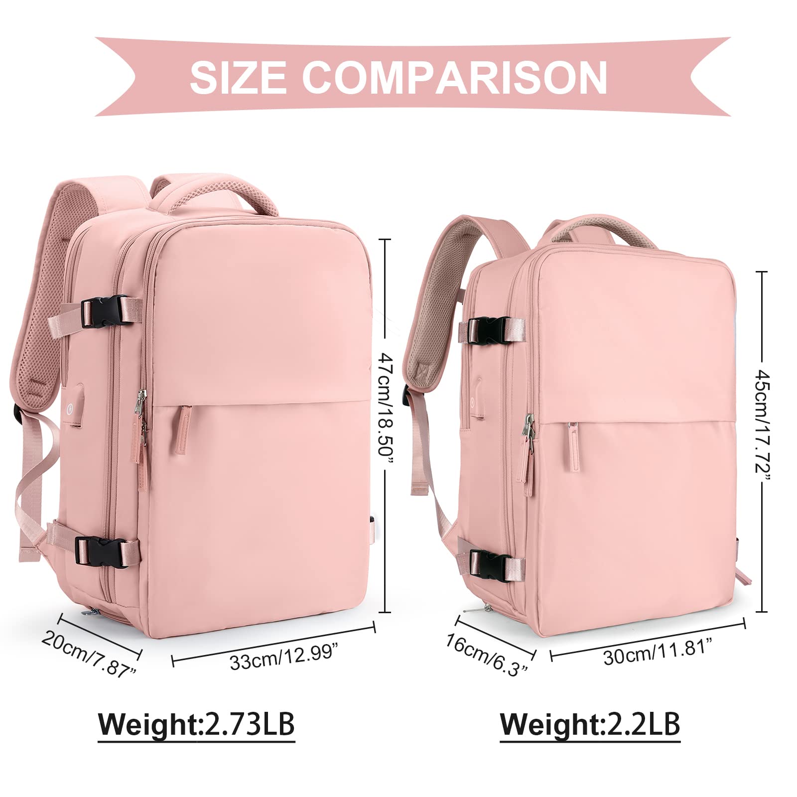 Foto 6 | Mochila de Viaje Coowoz Impermeable-Venta Internacional