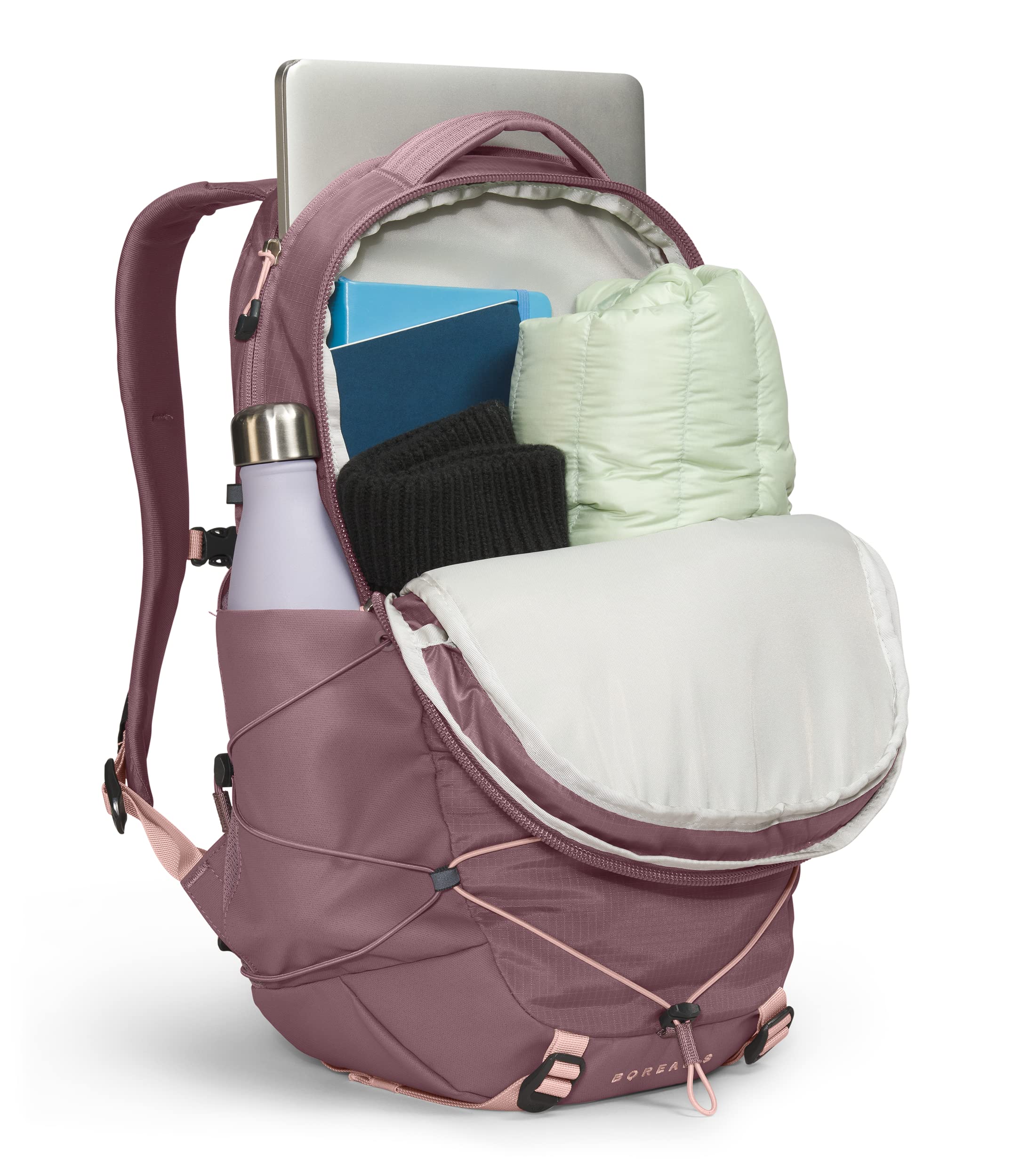 Foto 5 pulgar | Mochila The North Face Borealis Commuter Para Mujer, Color Gris Leonado Y Rosa - Venta Internacional.