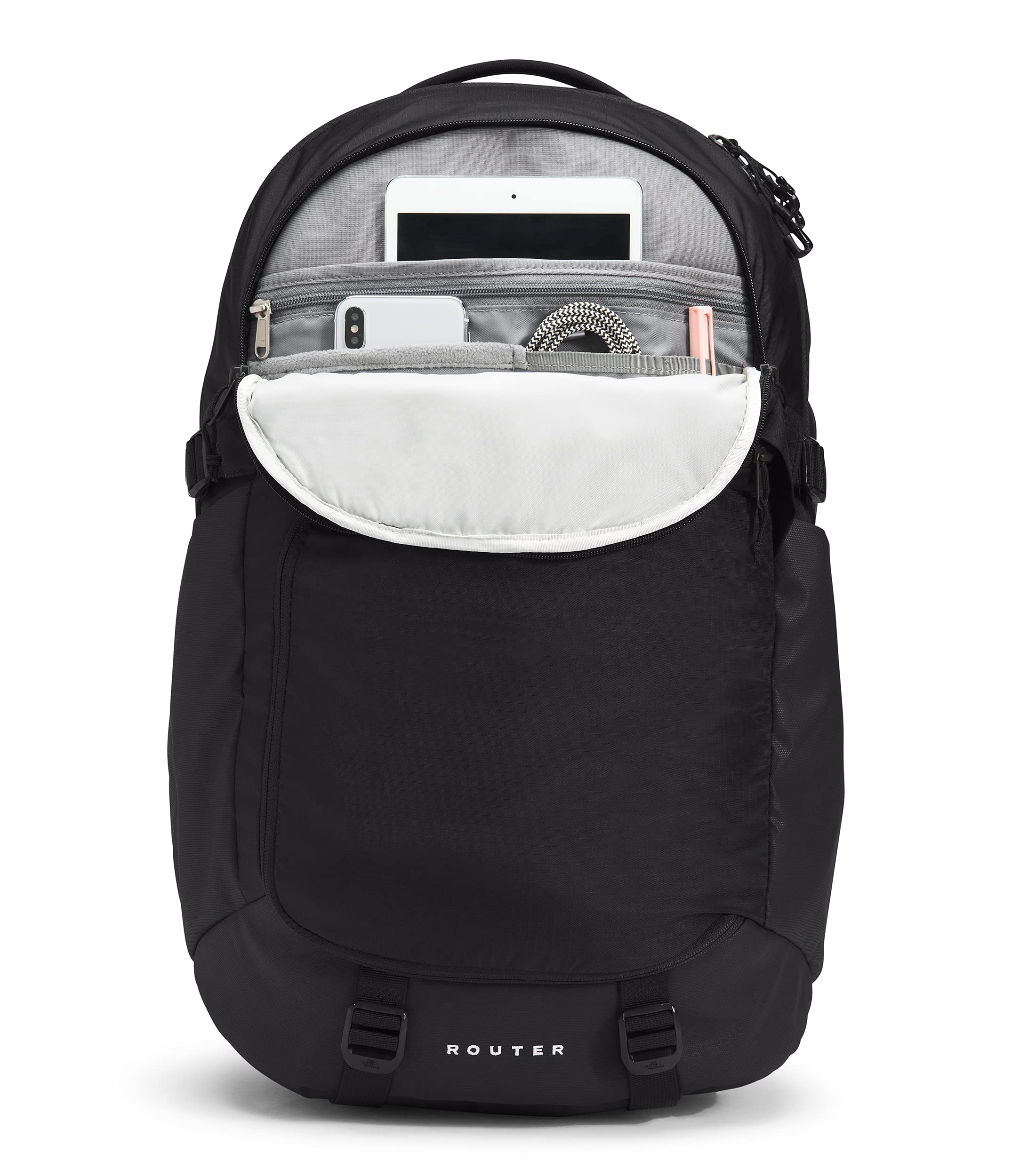 Foto 5 pulgar | Mochila The North Face Router para portátil de 17" negra TNF de 40L - Venta Internacional