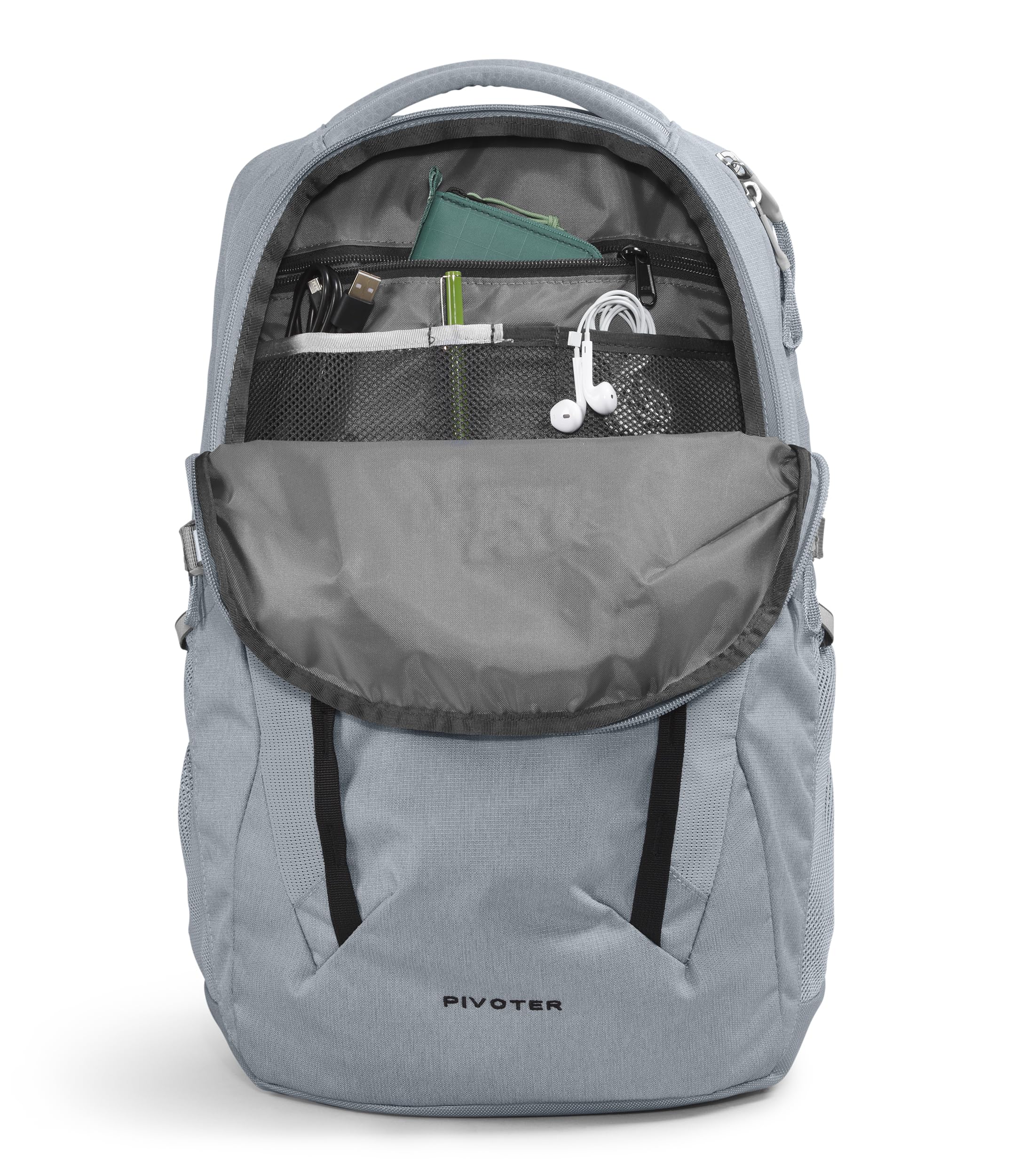 Foto 4 | Mochila The North Face Pivoter Everyday Gris - Venta Internacional