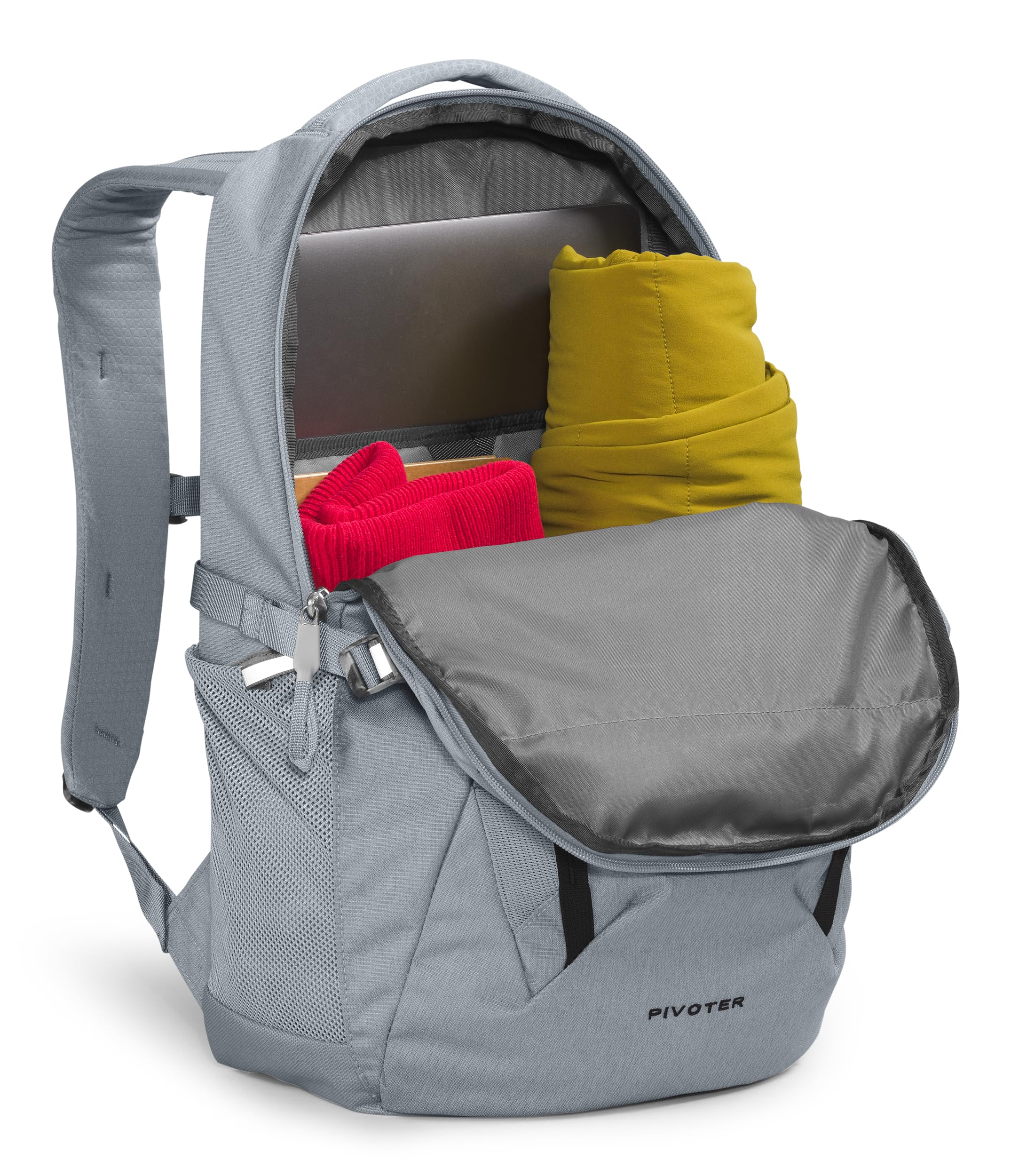 Foto 6 pulgar | Mochila The North Face Pivoter Everyday Gris - Venta Internacional