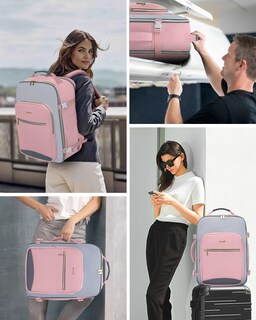 Foto 6 | Mochila de Viaje Lovevook Rosa 4 Piezas-Venta Internacional