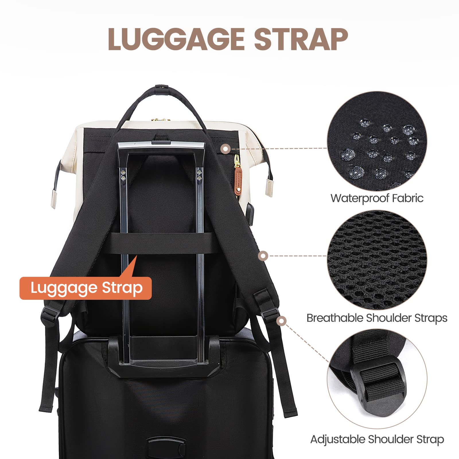 Foto 5 pulgar | Mochila Lovevook Negra para Laptop de 15.6"-Venta Internacional