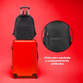 Foto 7 | Mochila Backpack Lite Techzone Acojinada Porta Laptop 15.6”