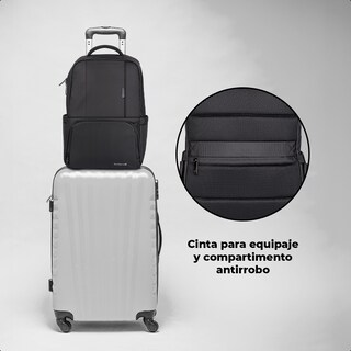 Foto 7 | Mochila Techzone Backpack Onix Para Viajes Porta Laptop 16