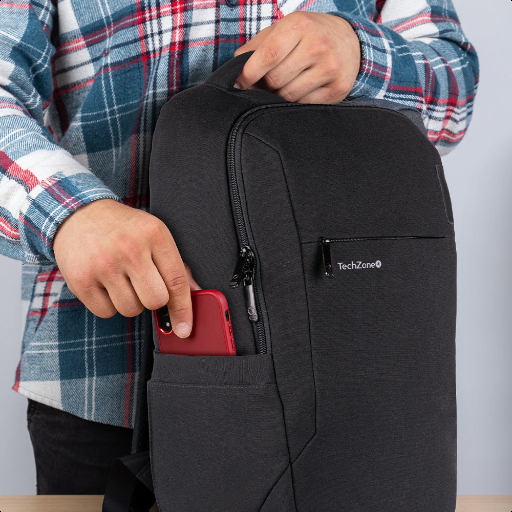 Foto 8 | Mochila Techzone Backpack Onix Para Viajes Porta Laptop 16
