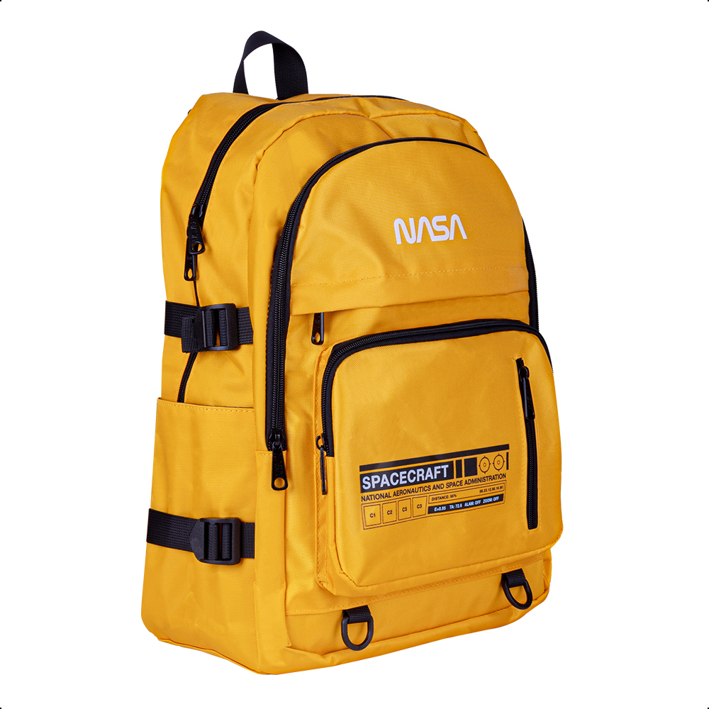 Foto 2 | Mochila Backpack Nasa Yellow Space Acojinada Para Laptop 16