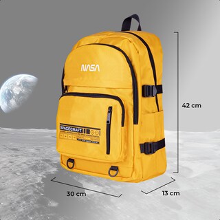 Foto 5 | Mochila Backpack Nasa Yellow Space Acojinada Para Laptop 16