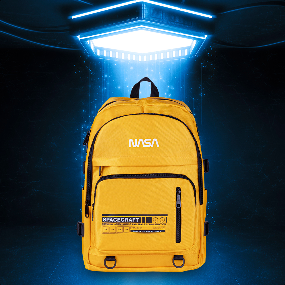Foto 7 | Mochila Backpack Nasa Yellow Space Acojinada Para Laptop 16