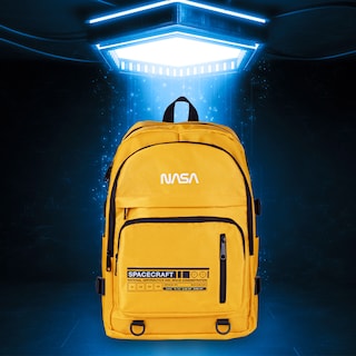 Foto 7 | Mochila Backpack Nasa Yellow Space Acojinada Para Laptop 16