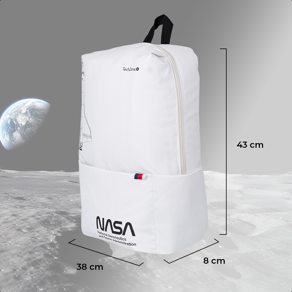 Foto 8 pulgar | Mochila Backpack Nave Nasa Acojinada Porta Laptop 15.6”