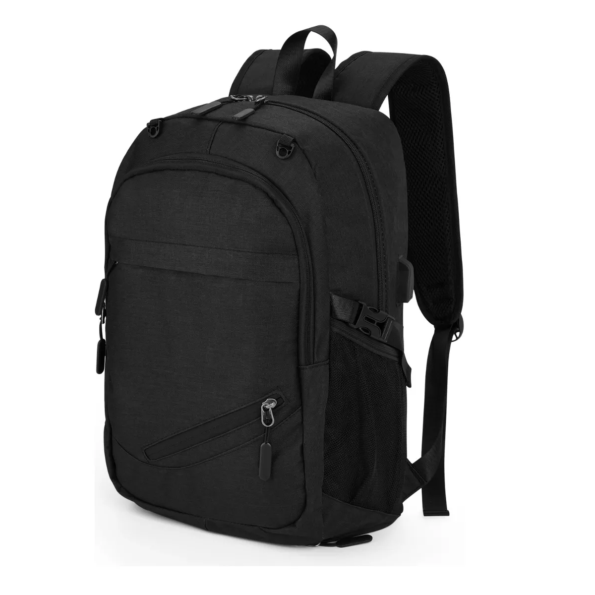 Mochila Deportiva Hombre Multifunción Baloncesto Para Laptop Carga Usb Eo Safe Imports Esi-15725  Negro