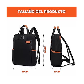 Foto 2 | Mochila Portátil Para Mujer Y Hombre Bolsa Laptop Eo Safe Imports Esi-15726negro